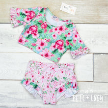 Load image into Gallery viewer, Vintage Floral Swim Two Piece
