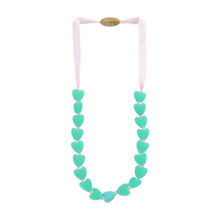 Load image into Gallery viewer, Juniorbeads Spring Heart Necklace (Glow in the Dark) by Chewbeads

