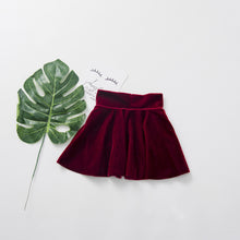 Load image into Gallery viewer, Velvet High Waist Skirt
